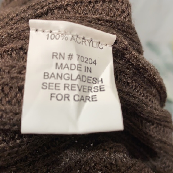 BRITTANY BLACK BROWN SWEATER DRESS SZ XL - Picture 13 of 14